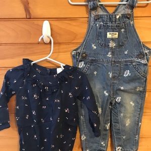 Baby Girl OshKosh Outfit size 9 month